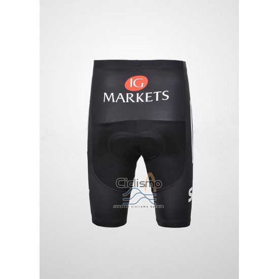 Sky Lider Ropa Ciclismo Culotte Corto 2012 Hombre Mangas Cortas Azur y AMarillo